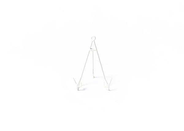 Happy Everything Medium Flare Plate Stand White
